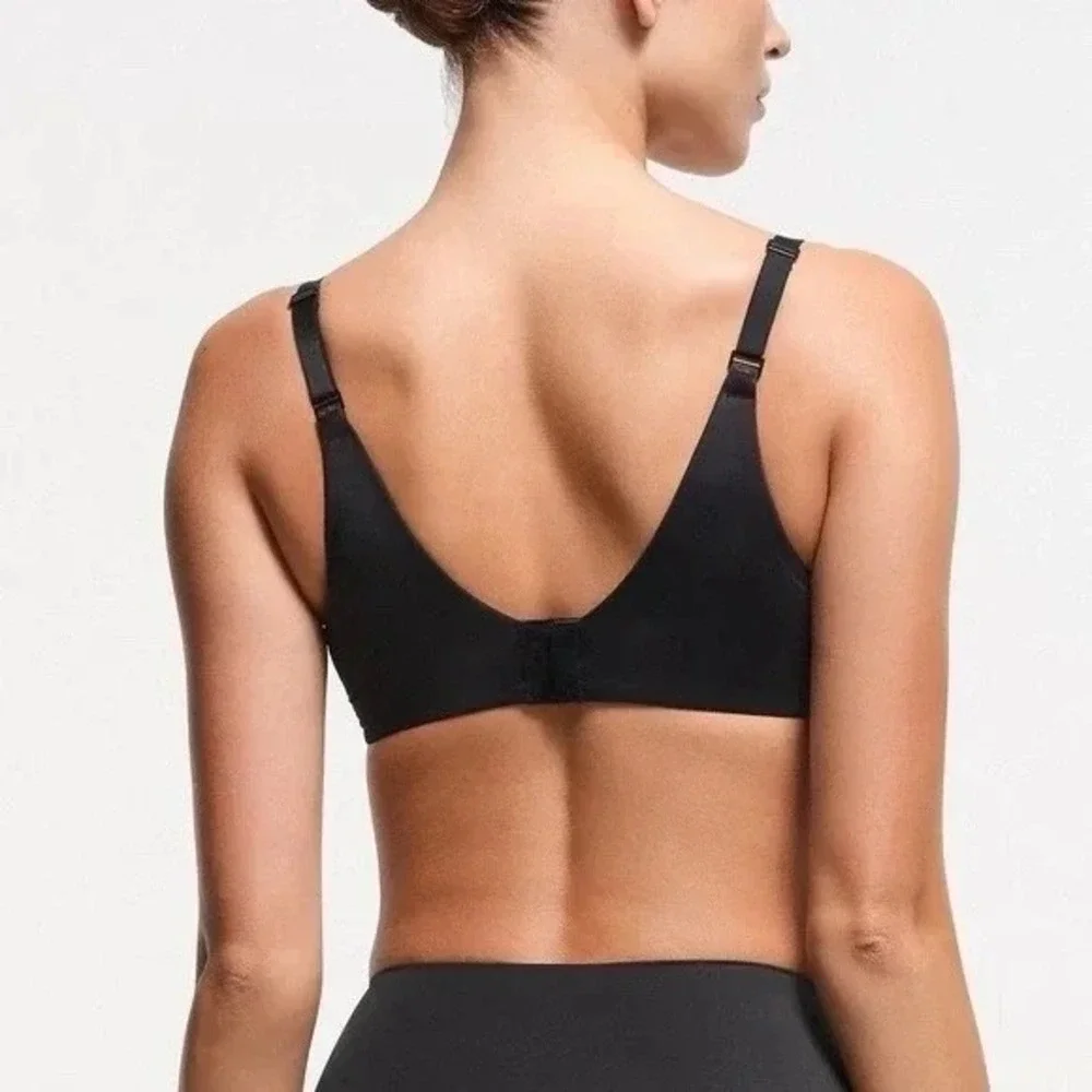 SKIMS Smoothing Intimates Full Coverage Lightly Lined Bra Onyx 32D DM‎ DEM 9549W - Picture 5 of 7